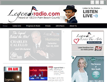 Tablet Screenshot of legendsradio.com